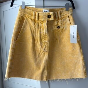 NWT Urban Outfitters Yellow Jean Skirt